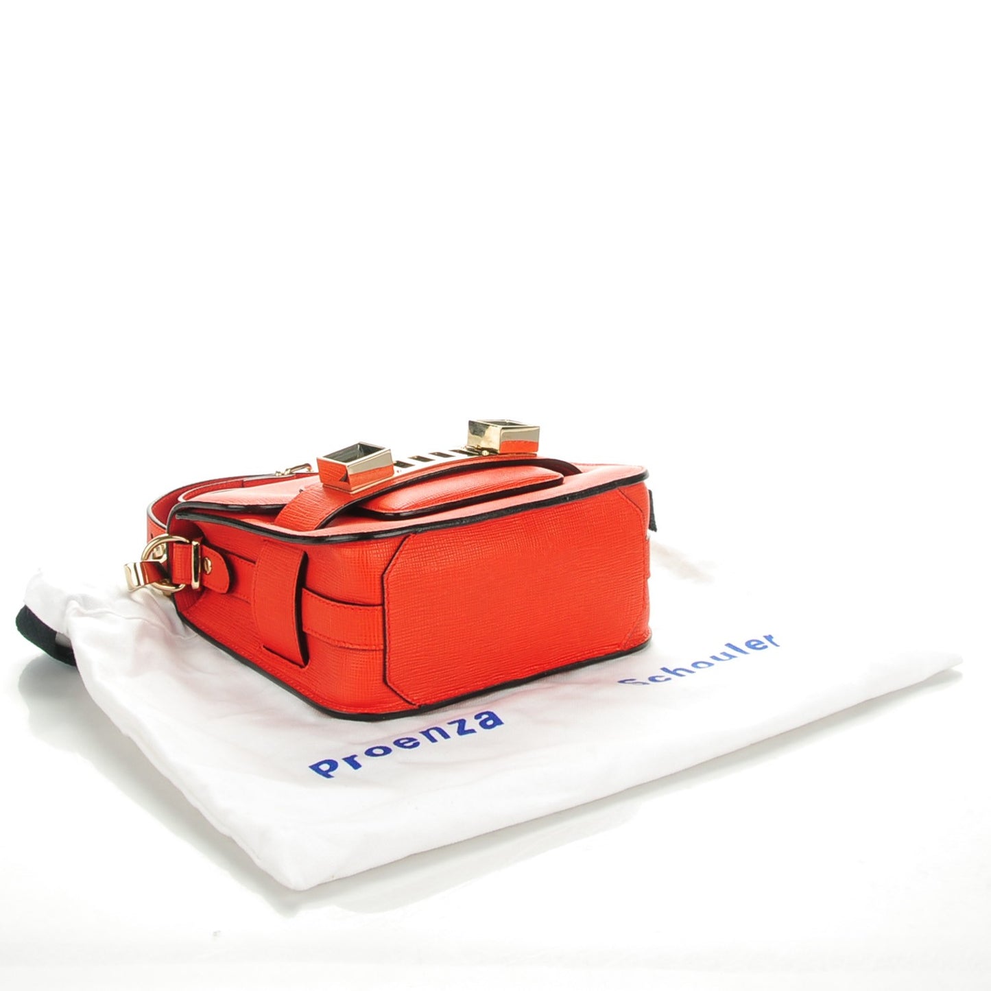 Linosa Calfskin Mini PS11 Classic Shoulder Bag Fire Red