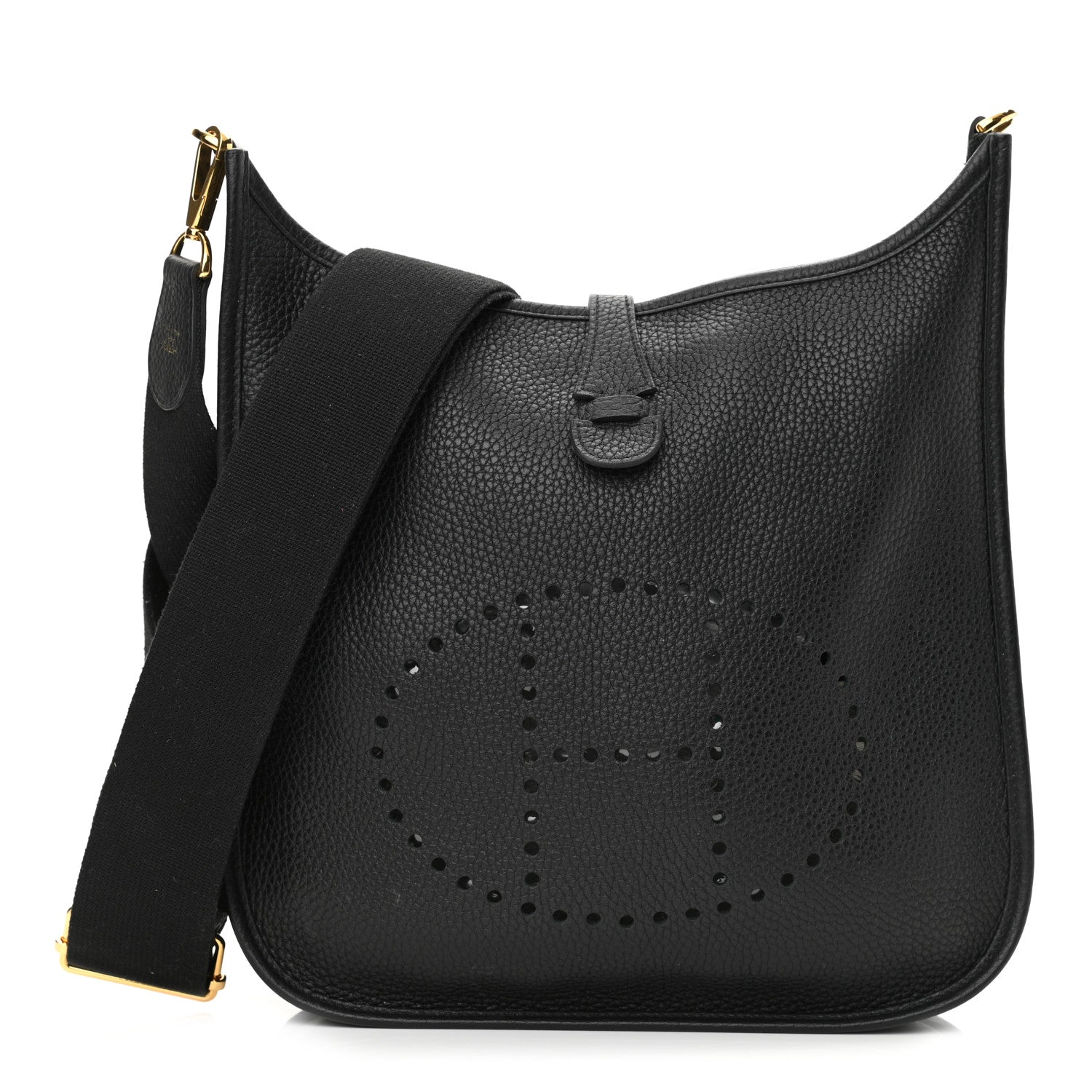 Hermes Taurillon Clemence Evelyne III PM Black 1 of 10