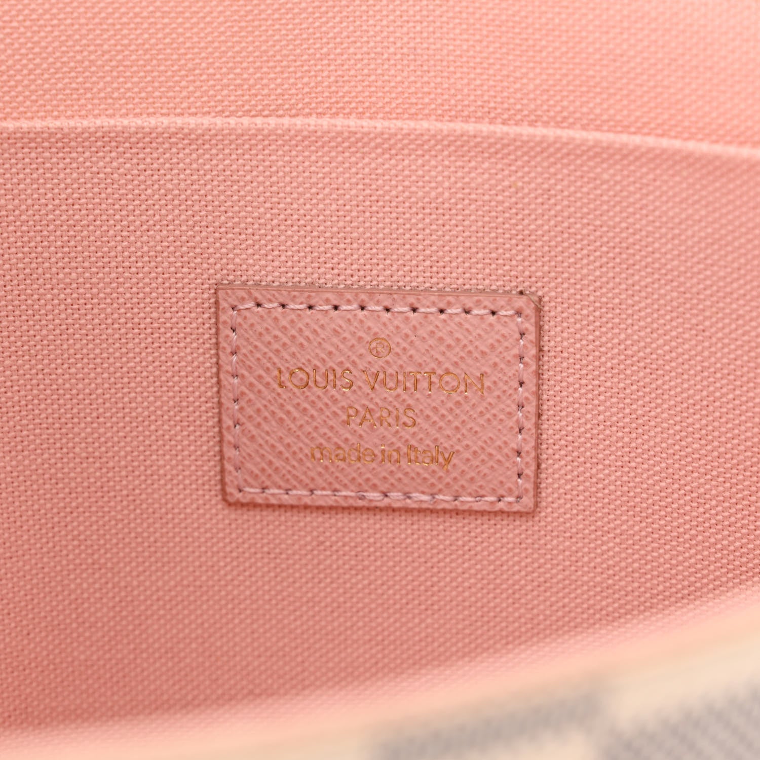 Louis Vuitton Damier Azur Pochette Felicie Chain Wallet Rose Ballerine 9 of 13
