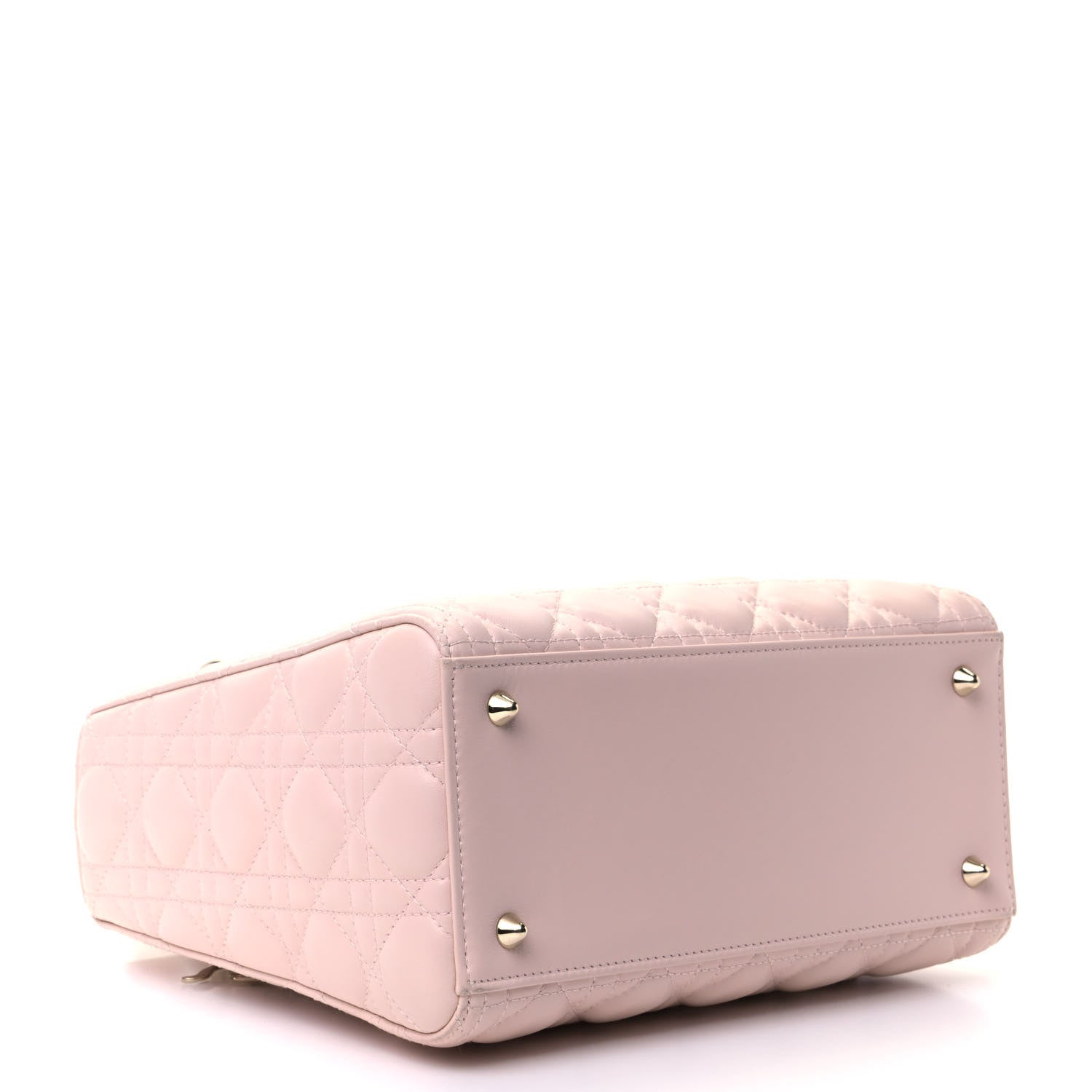 Christian Dior Lambskin Cannage Medium Lady Dior Light Pink 3 of 5
