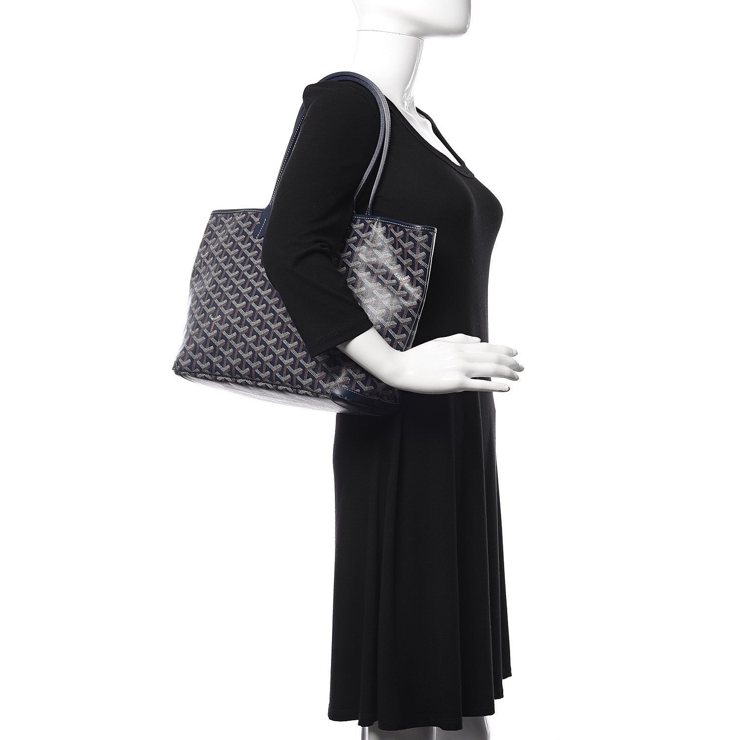 Goyard Goyardine Artois PM Navy 2 of 16