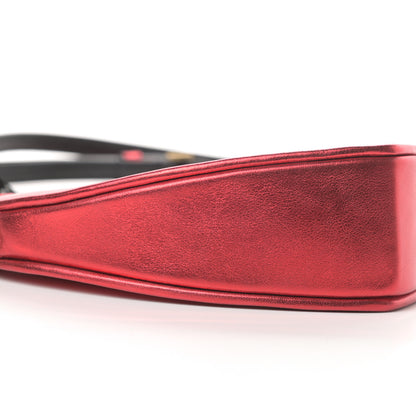 Saint Laurent Metallic Calfskin Heart Monogram Crossbody Black Rouge 9 of 12