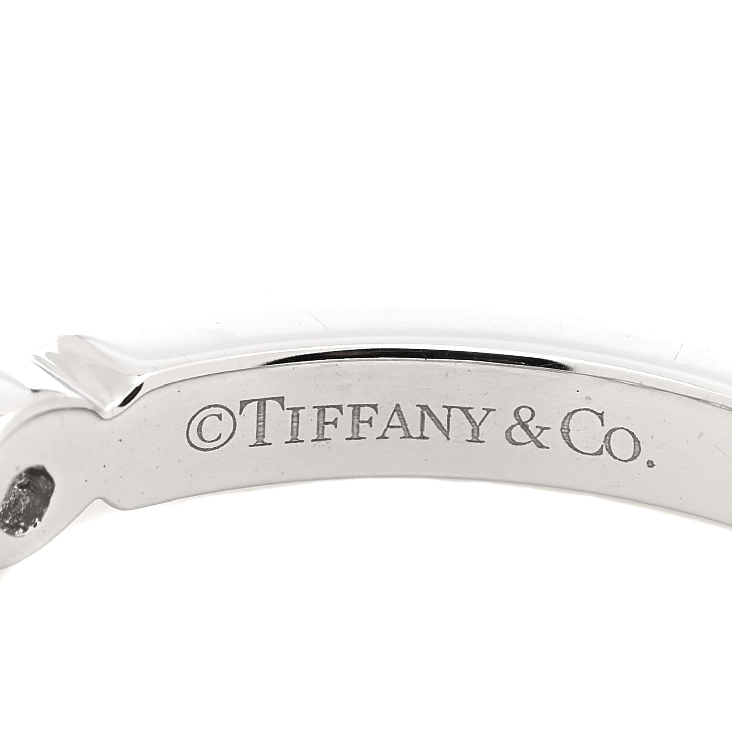 Platinum Diamond Jazz Graduated Band Ring 47 4