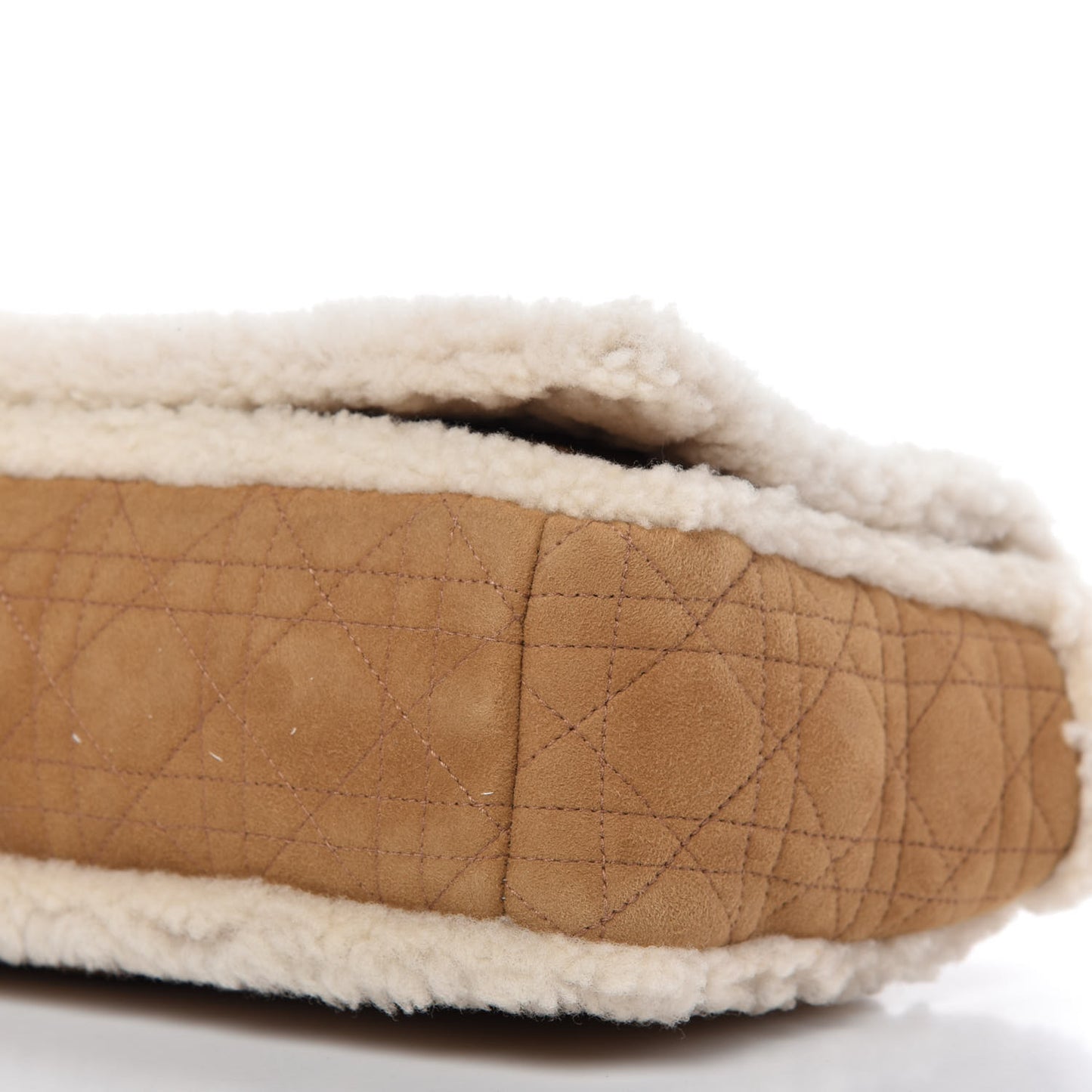 Shearling Cannage Large Caro Bag Camel
