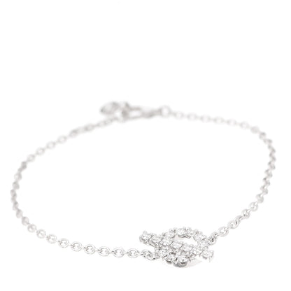 Hermes 18K White Gold Diamond Finesse Bracelet SH 1 of 5