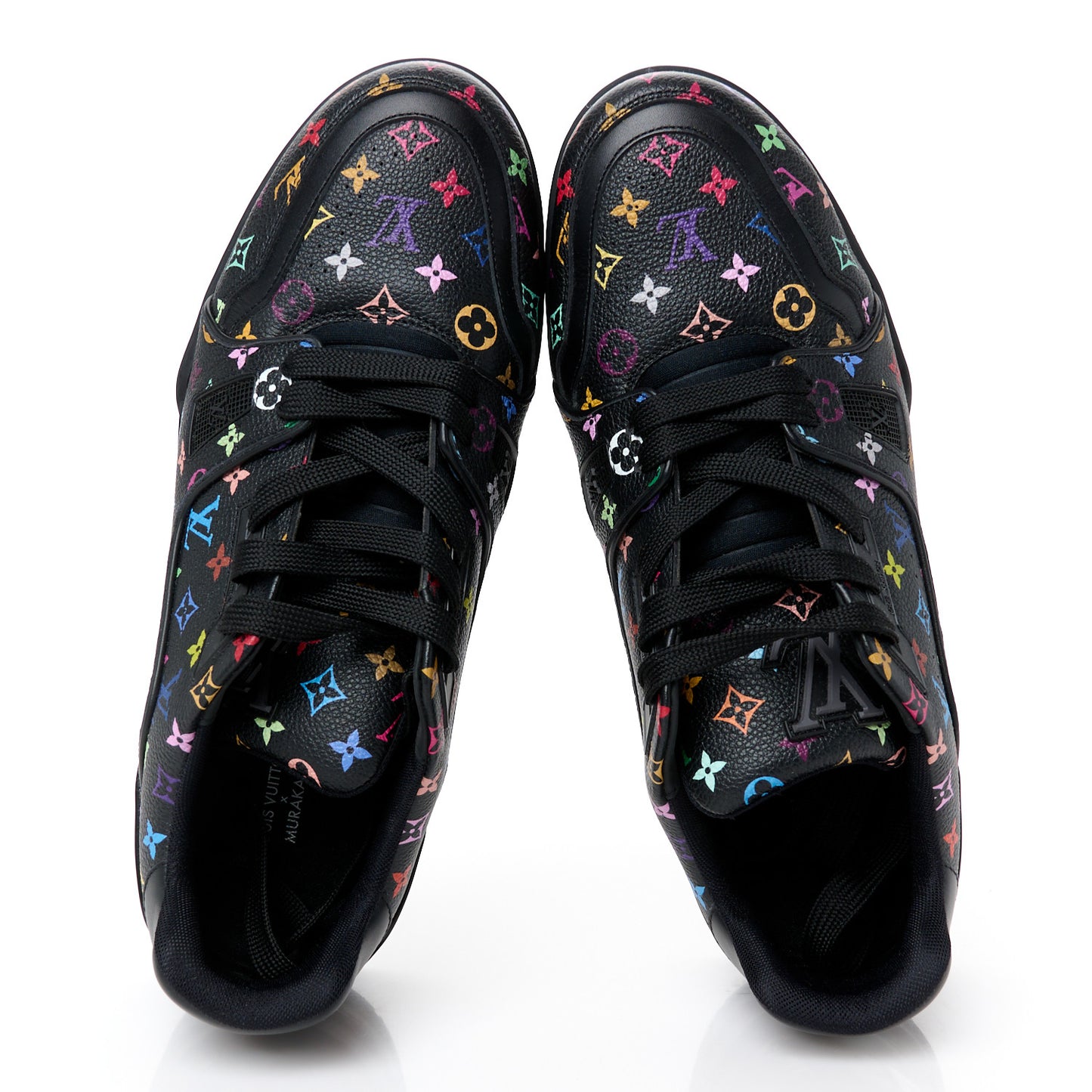 LV X TM Calfskin Monogram Multicolor Womens LV Trainer Sneakers 40 Black