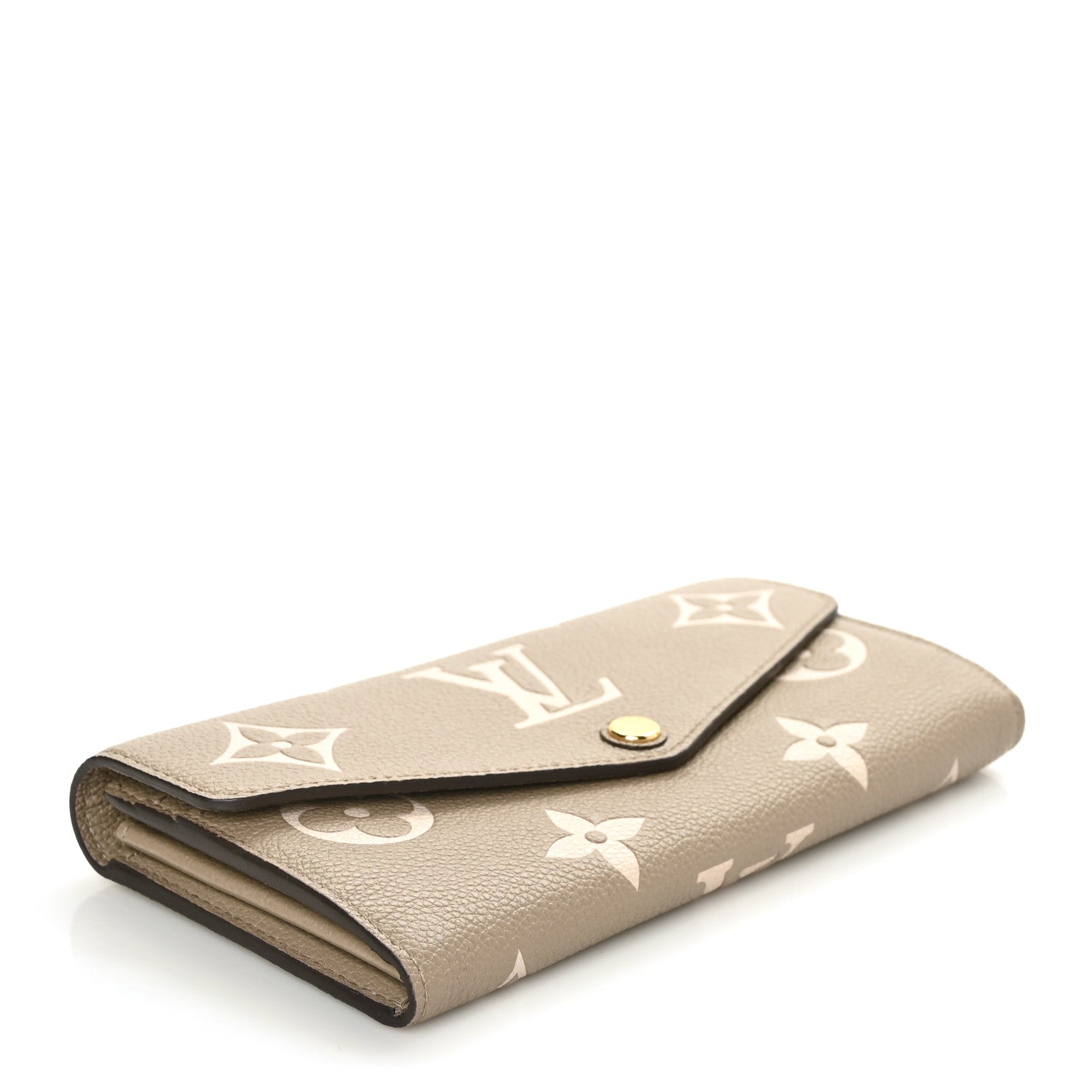 Louis Vuitton Empreinte Monogram Giant Sarah Wallet Tourterelle Creme 4 of 8