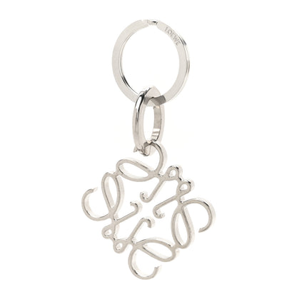 Loewe Metal Anagram Bag Charm Key Holder Silver 1 of 4
