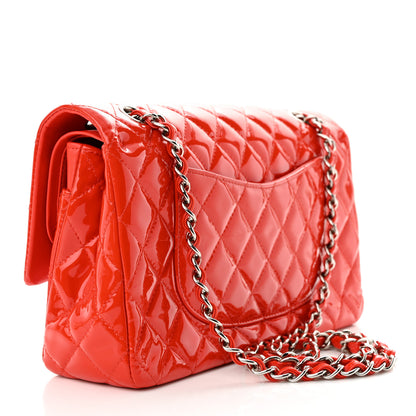 Chanel Patent Quilted Medium Double Flap Red 3 of 12