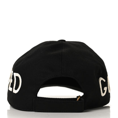 Gucci Cotton Loved Gucci Baseball Hat M Black 6 of 9