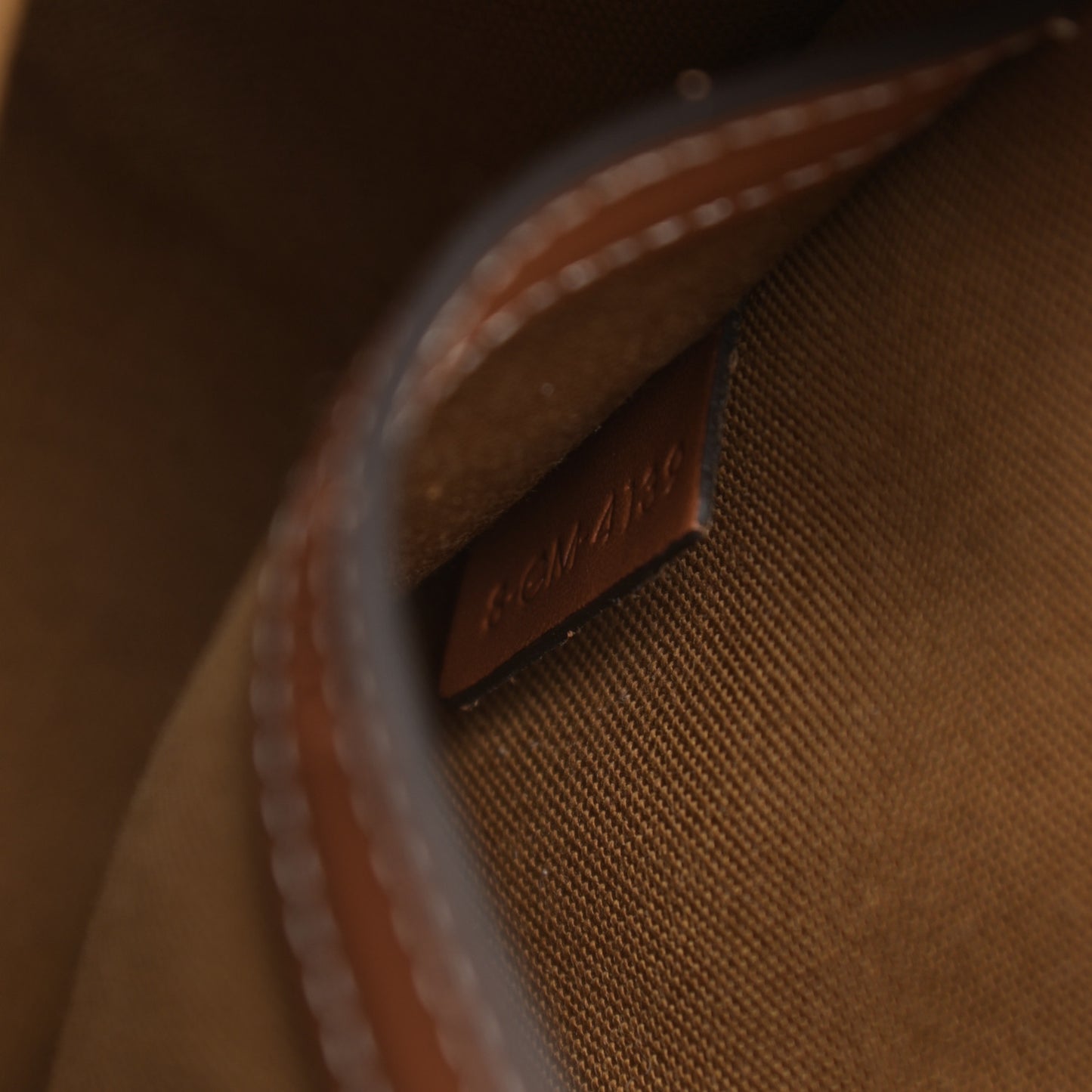 Triomphe Canvas Medium Folco Bag Tan