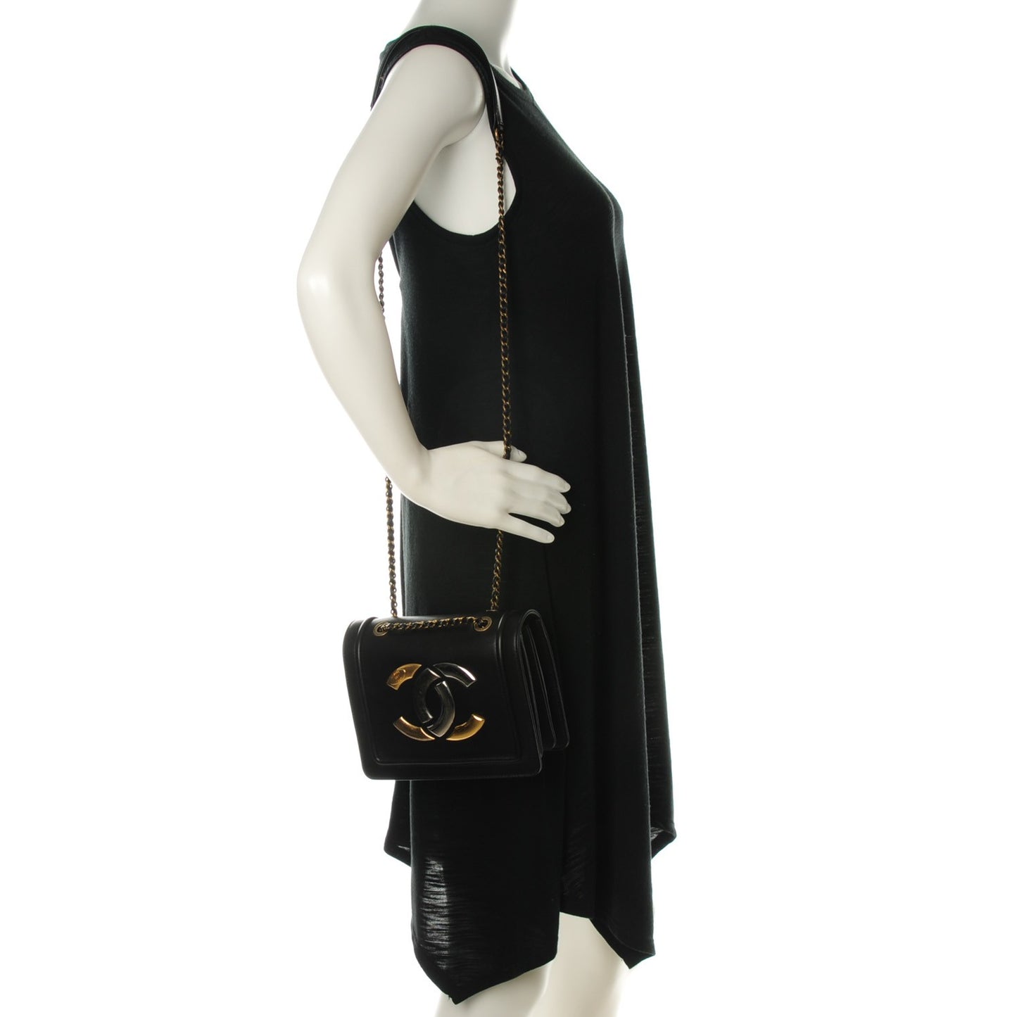 Lambskin Mini CC Antico Flap Black
