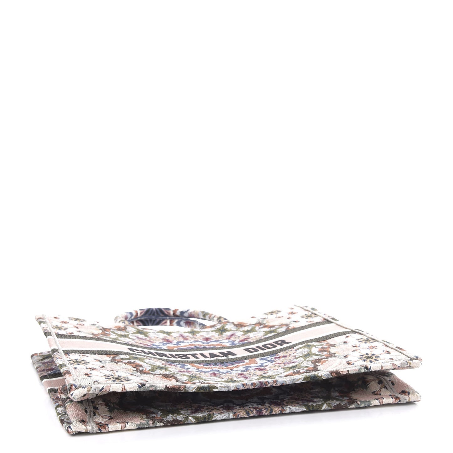Canvas Embroidered KaleiDioroscopic Book Tote Multicolor