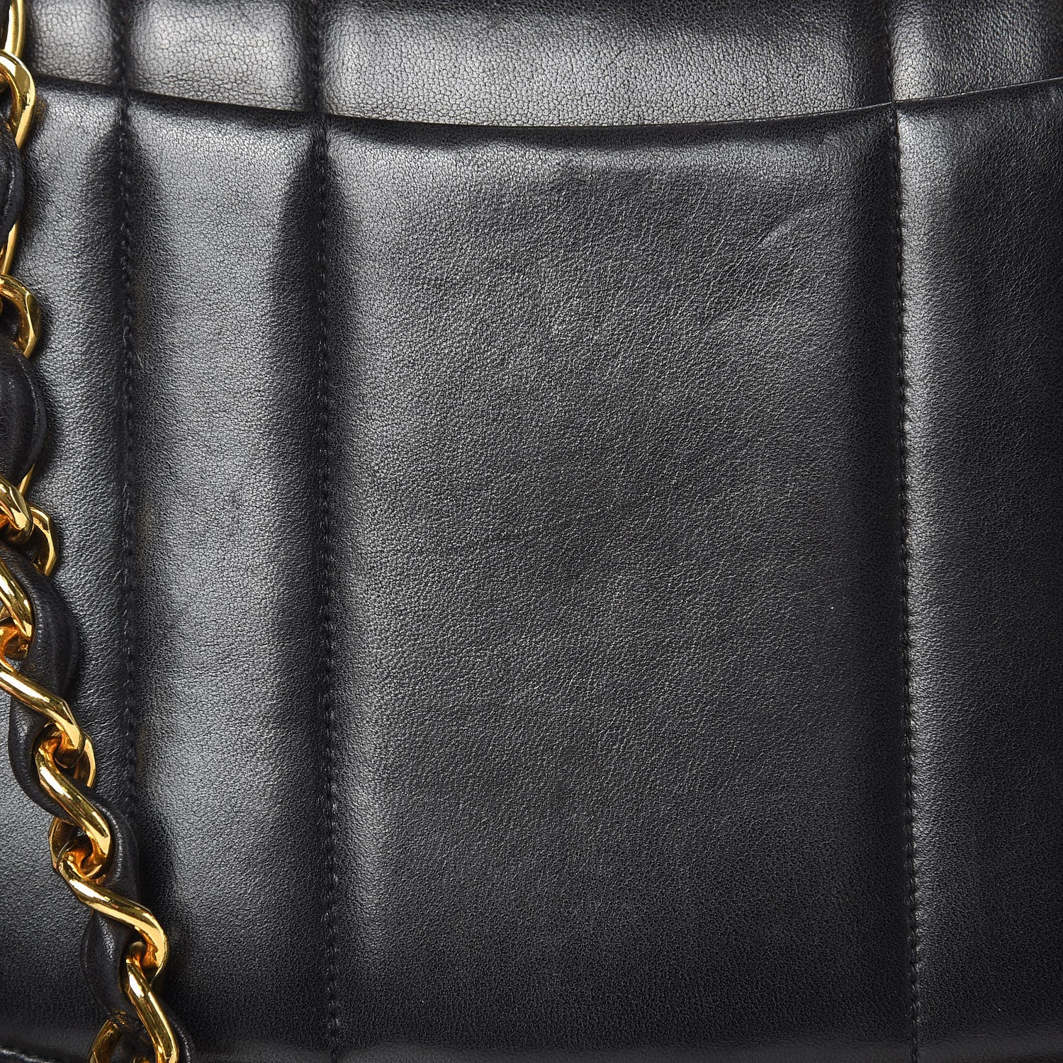 Chanel Lambskin Vertical Quilt Jumbo Single Flap Black 15 of 21