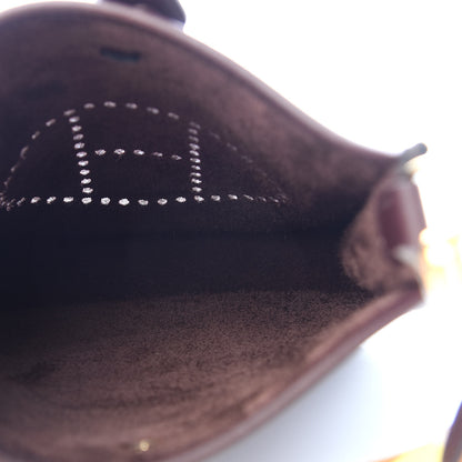 Hermes Taurillon Clemence Flipperball Sangle Evelyne TPM Rouge Sellier Caramel Nata Gold 4 of 9