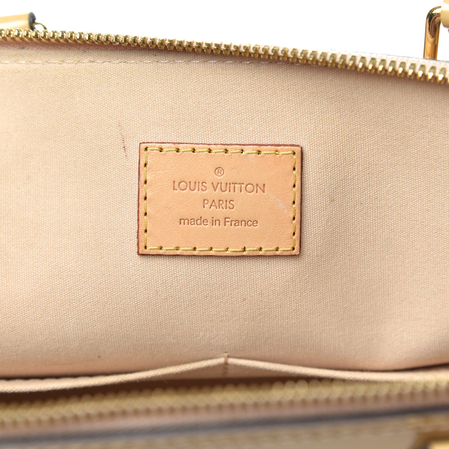 Louis Vuitton Vernis Alma MM Dune 6 of 15