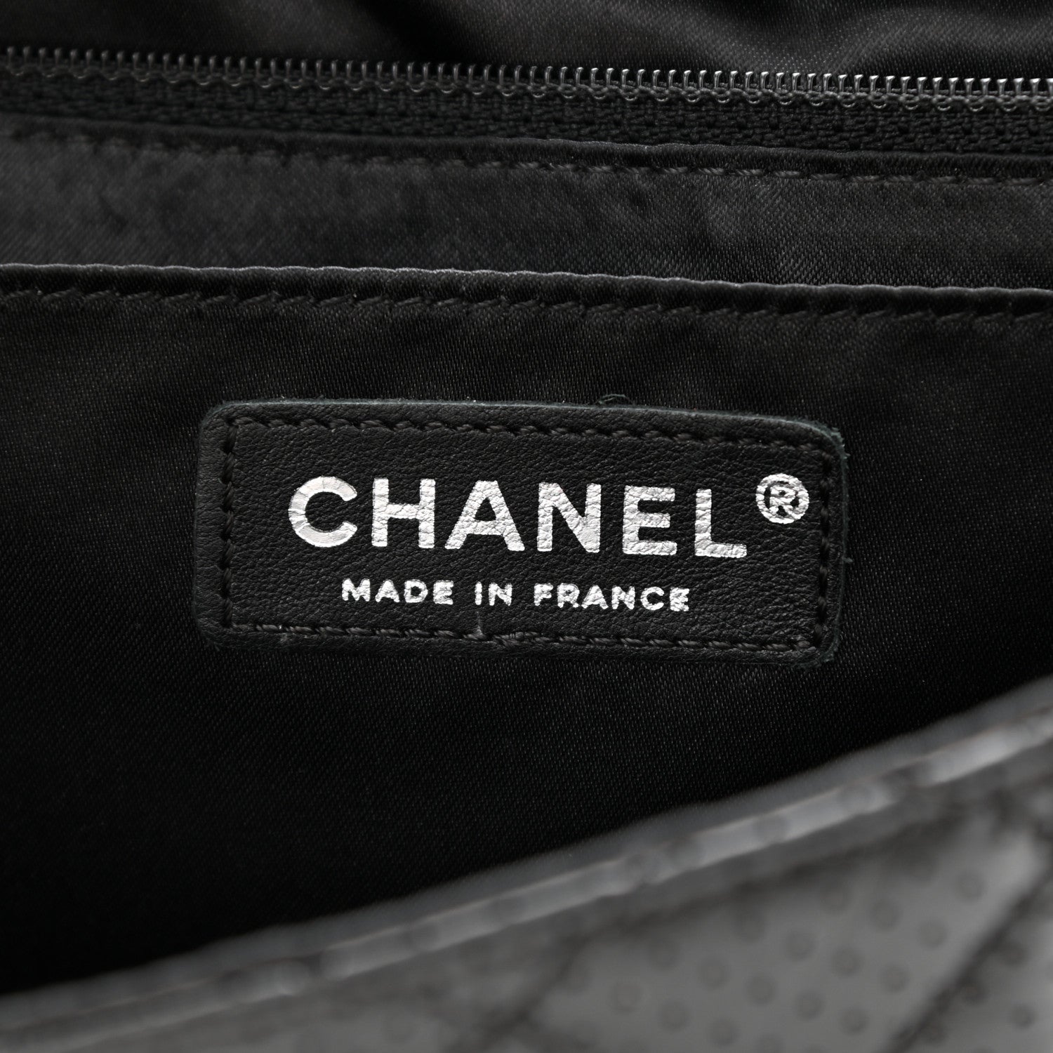 Chanel Aged Calfskin Perforated Flap Black 5 of 7