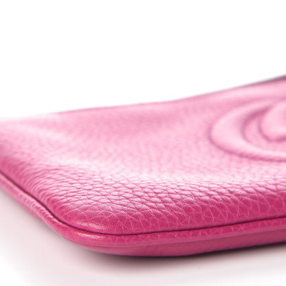 Gucci Pebbled Calfskin Soho Wristlet Bright Bougainvillea 8 of 11