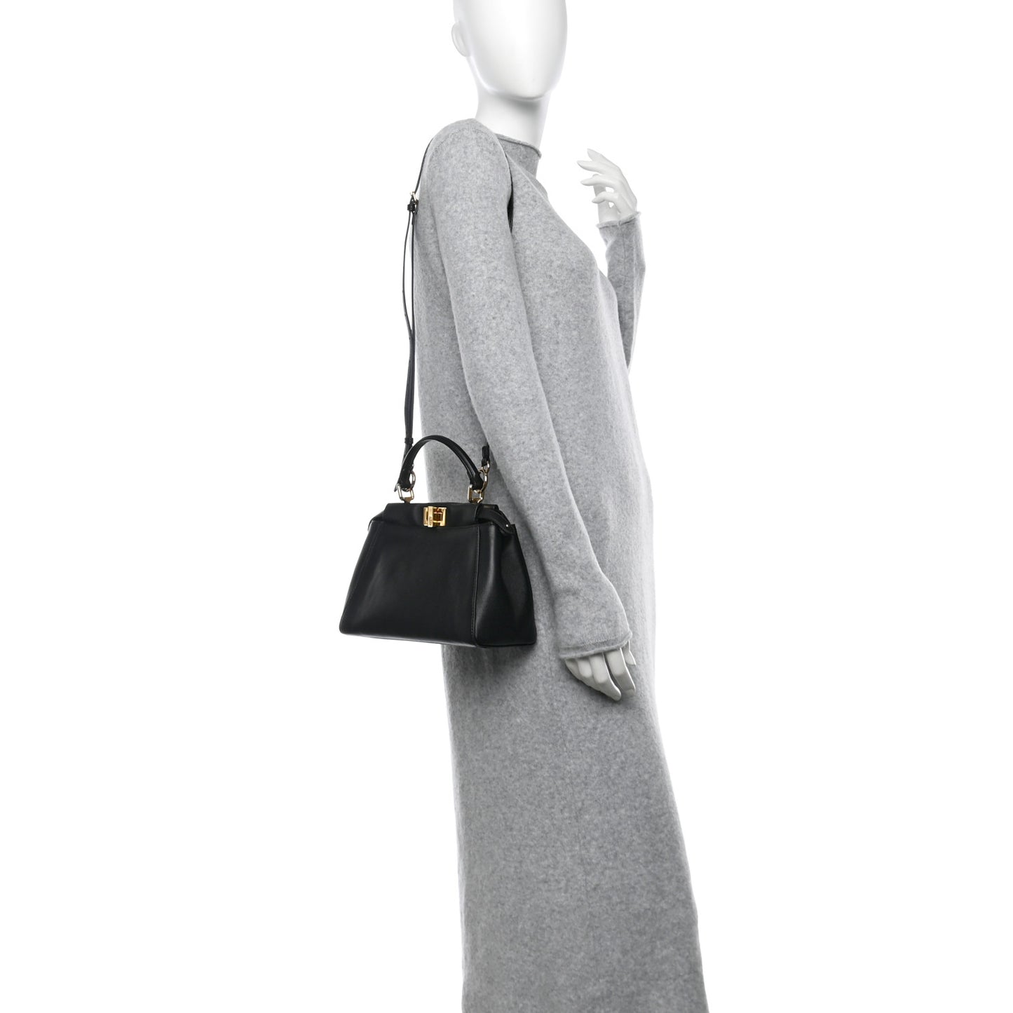 Nappa Mini Peekaboo Iconic Satchel Black