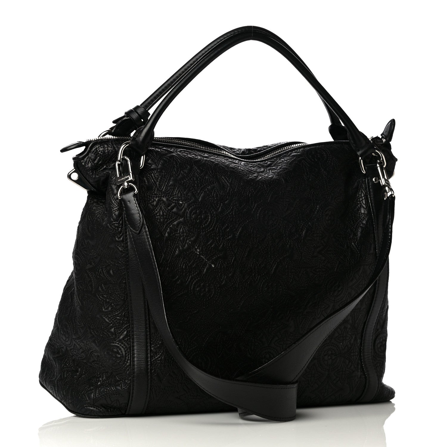 Louis Vuitton Monogram Lambskin Antheia Ixia MM Black 3 of 14