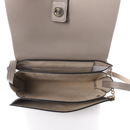 Chloe Suede Calfskin Small Faye Shoulder Bag Motty Grey 5 of 9