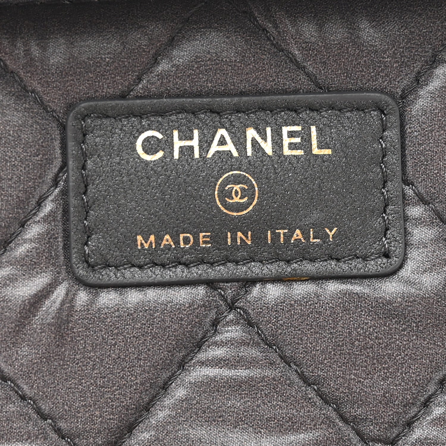 Chanel Lambskin Quilted Large Vanity Pouch Grey 6 of 7