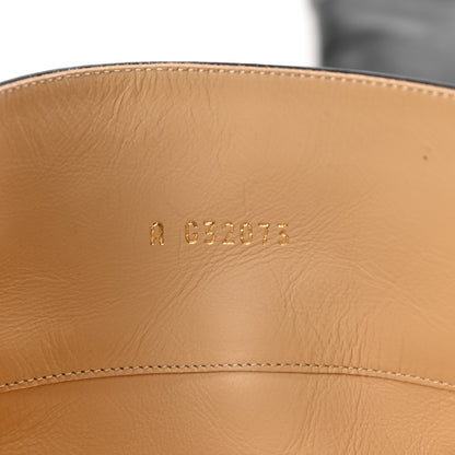 Chanel Lambskin Grosgrain Pearl Cap Toe High Boots 38 Black 10 of 10