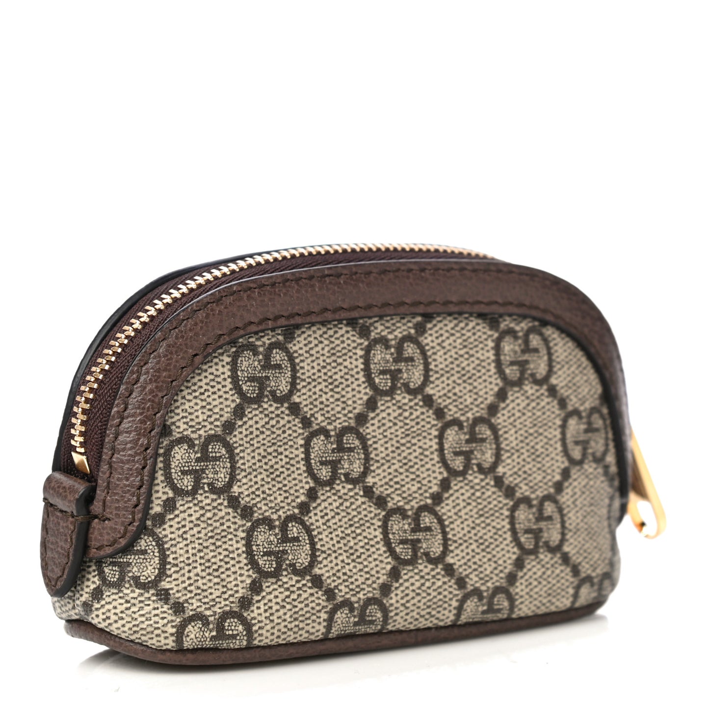 GG Supreme Monogram Web Ophidia Dome Key Pouch Beige New Acero