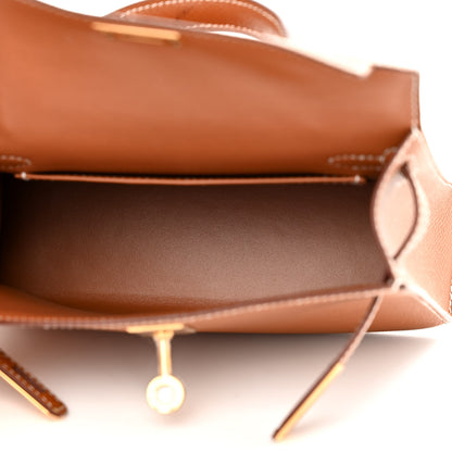 Hermes Epsom Mini Kelly Sellier 20 Gold 5 of 11