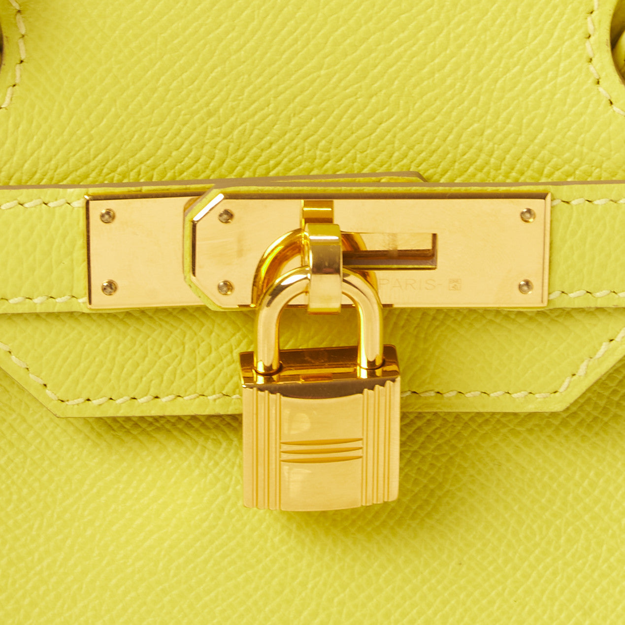 Hermes Epsom Birkin 30 Lime 21 of 32