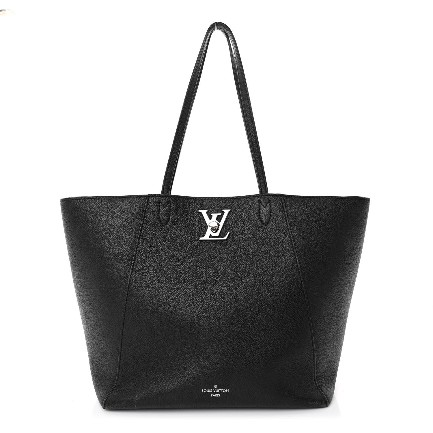 Louis Vuitton Calfskin Lockme Cabas Black 1 of 12