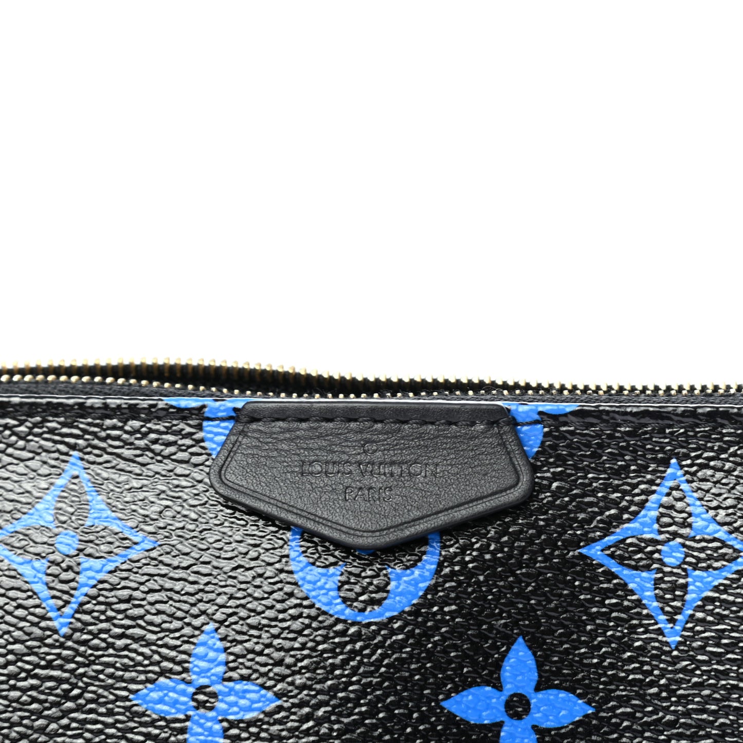 Colored Monogram Mini Pochette Accessories Blue Black