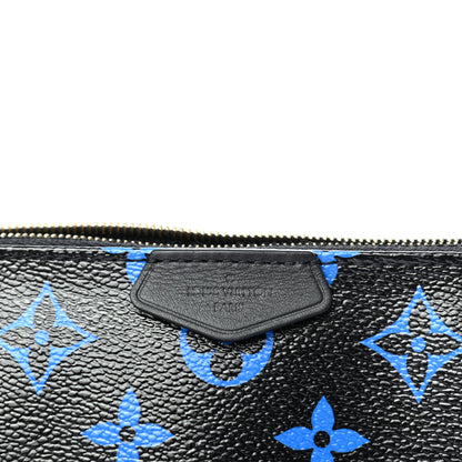Louis Vuitton Colored Monogram Mini Pochette Accessories Blue Black 6 of 7