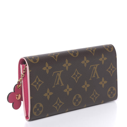 Louis Vuitton Monogram Bloom Flower Emilie Wallet 3 of 7
