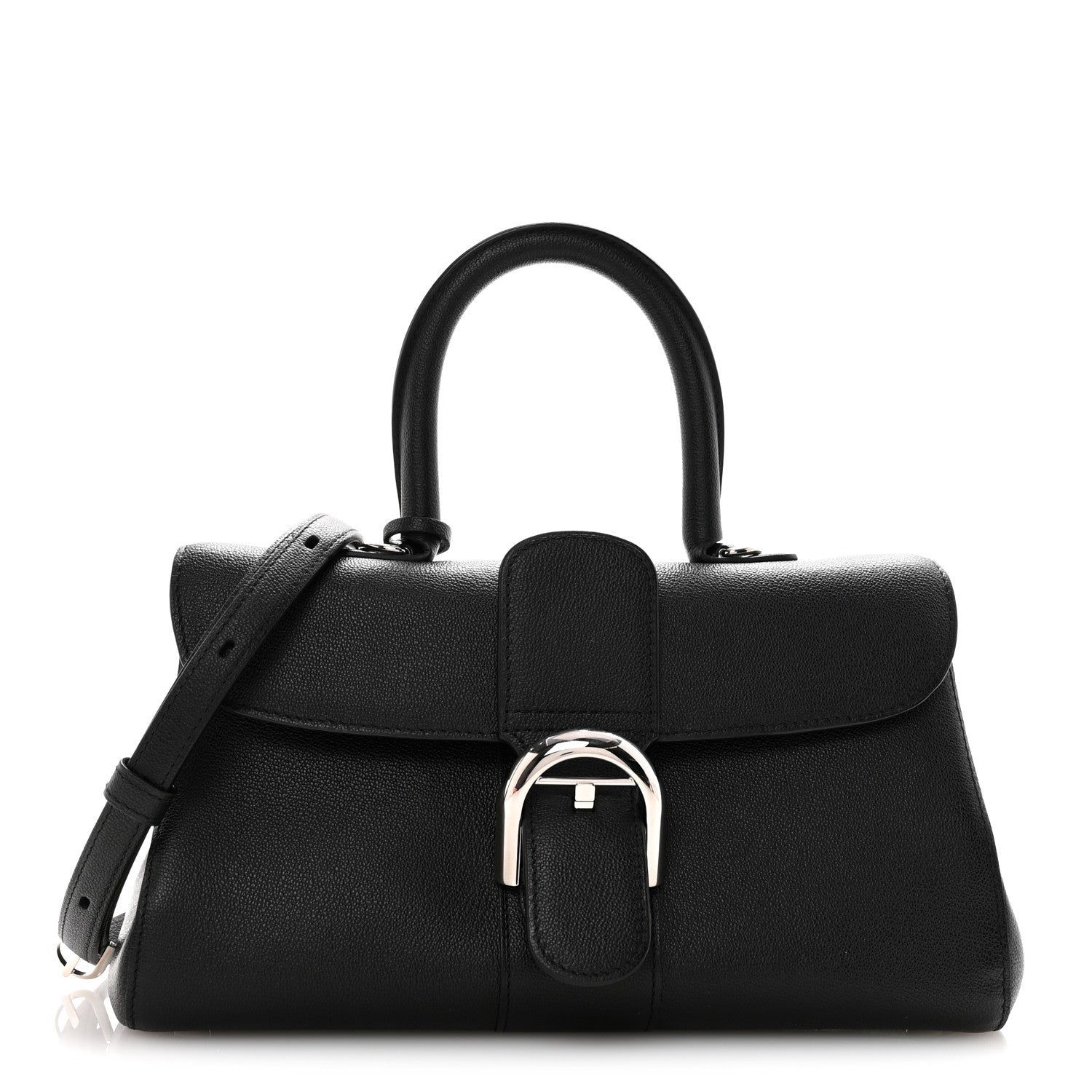 Delvaux Calfskin Mini Brillant East West Satchel Black 1 of 10