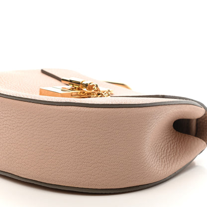 Chloe Grained Lambskin Mini Drew Shoulder Bag Cement Pink 10 of 10