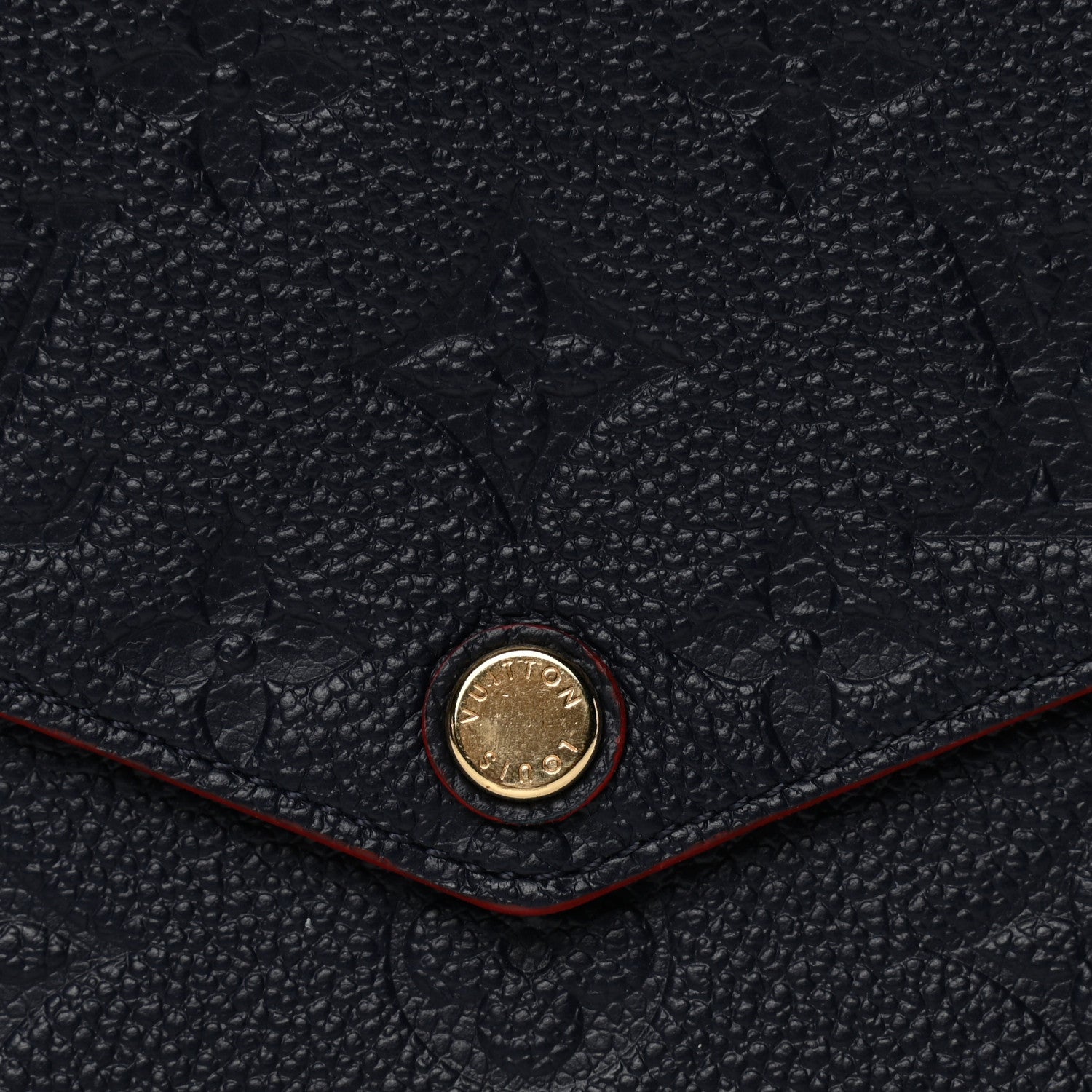 Louis Vuitton Empreinte Pochette Felicie Chain Wallet Marine Rouge 5 of 5