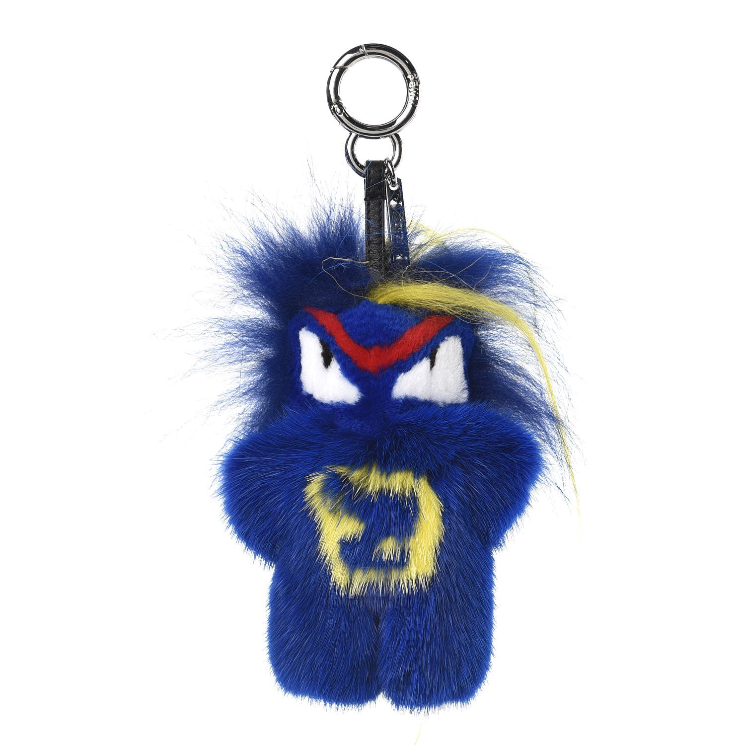 Fendi Mink Fur Fendirumi Bug-Kun Monster Bag Bug Charm Pacific Fluo Yellow 1 of 4