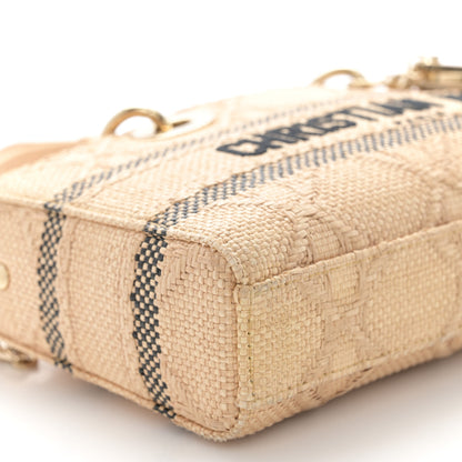 Christian Dior Raffia Medium Lady D-Joy Natural 9 of 10