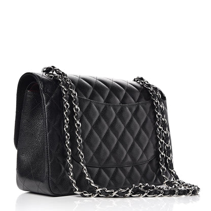 Chanel Caviar Quilted Jumbo Double Flap Black 4 of 12
