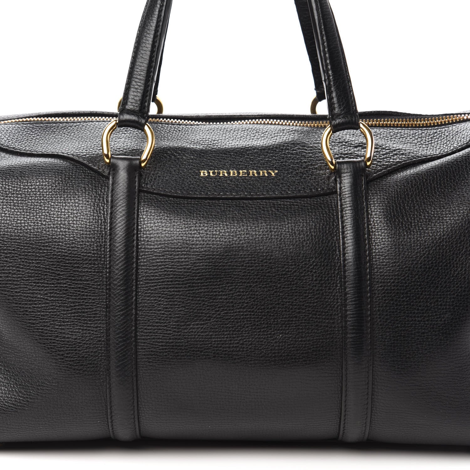 Burberry Derby Calfskin Medium Alchester Bowling Bag Black 9 of 9