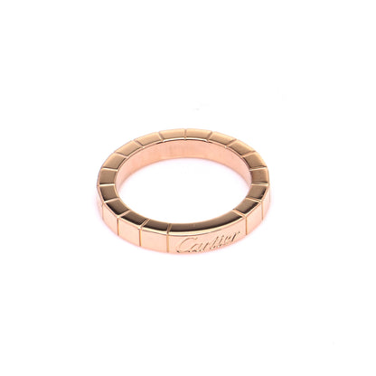 Cartier 18K Pink Gold 3mm Lanieres Ring 48 4.5 4 of 6
