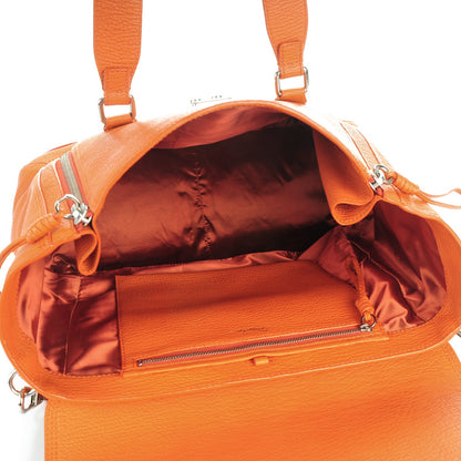 3.1 Phillip Lim 3.1 Textured Calfskin Large Pashli Satchel Mandarin 5 of 7