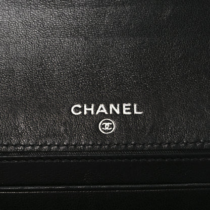 Chanel Lambskin Vertical Quilted Mademoiselle Compact Wallet Black 6 of 12
