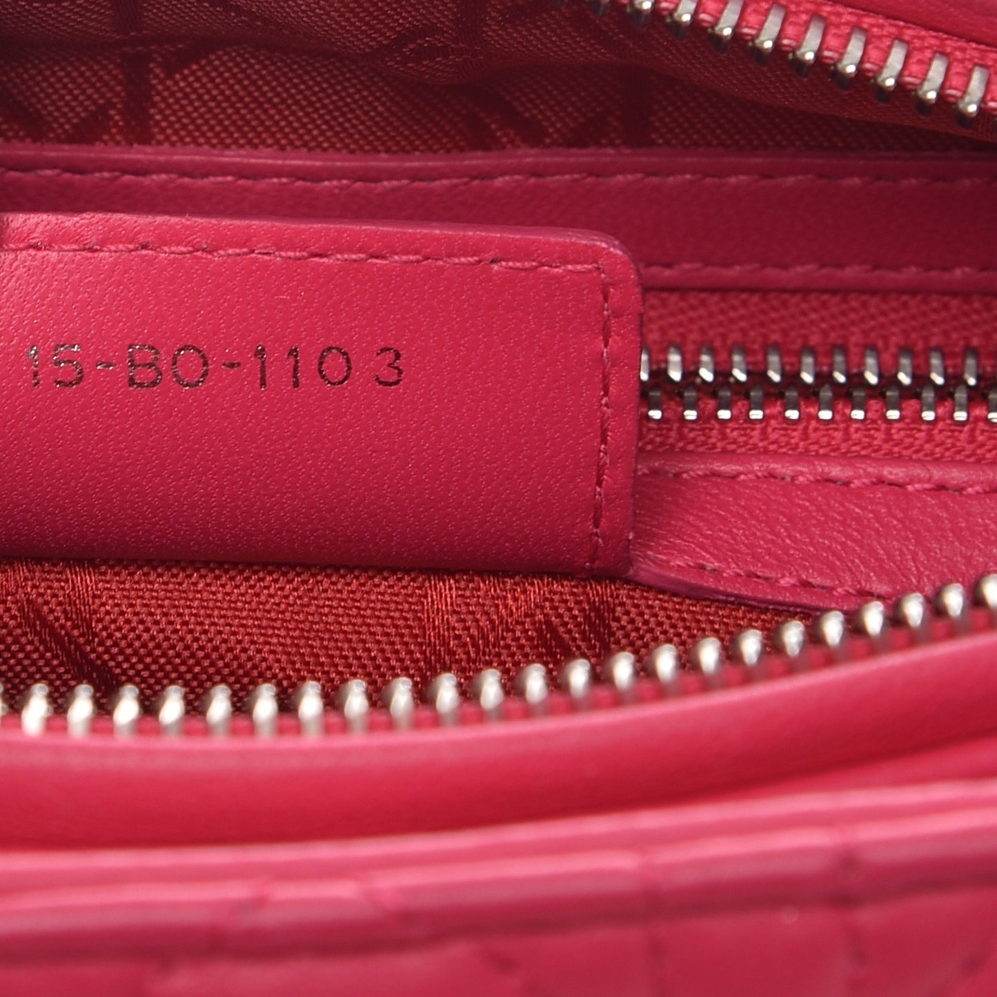 Lambskin Cannage Medium Lady Dior Pink