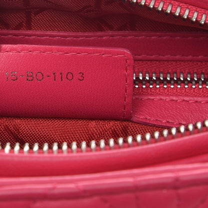 Christian Dior Lambskin Cannage Medium Lady Dior Pink 8 of 9