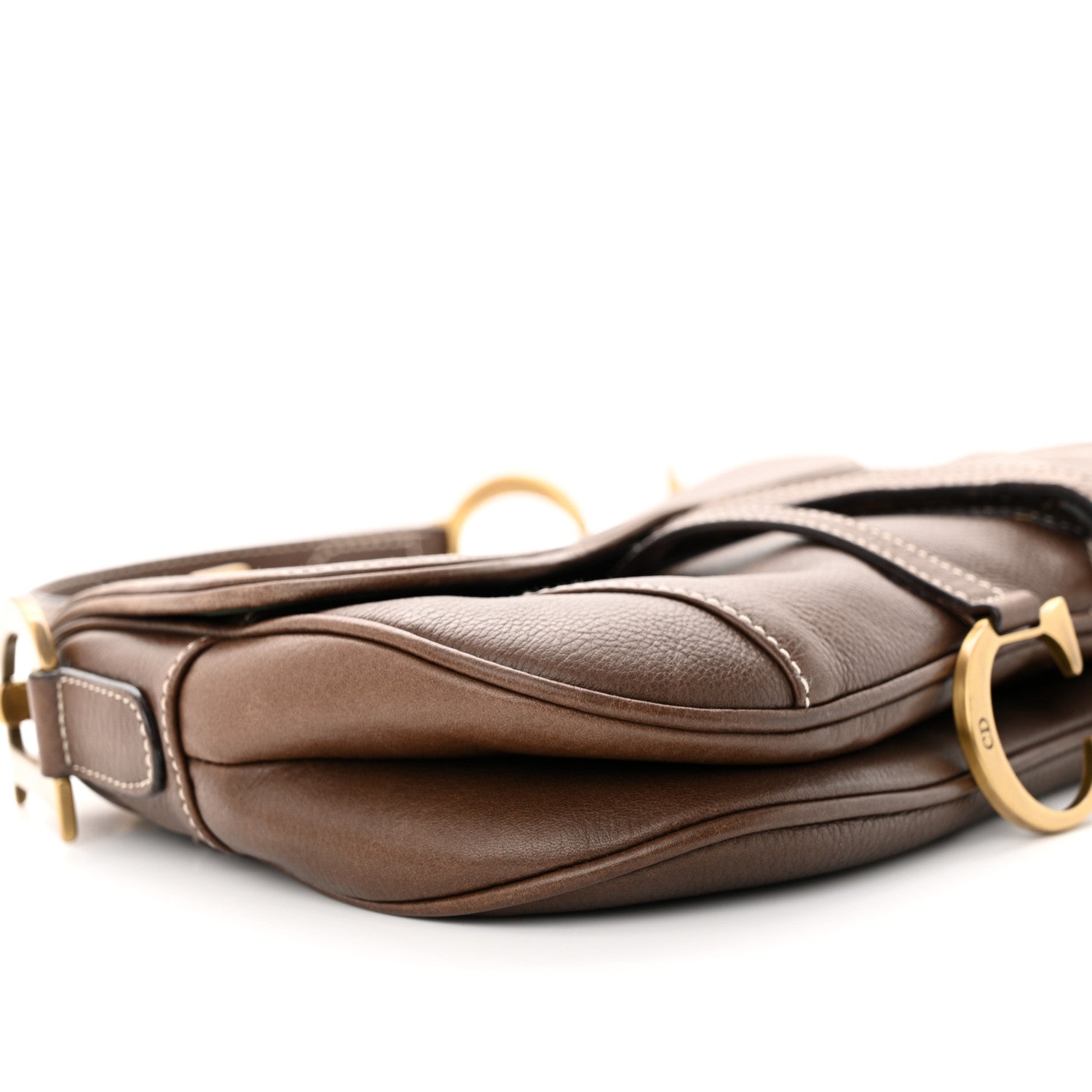Christian Dior Calfskin Double Saddle Bag Brown 9 of 13
