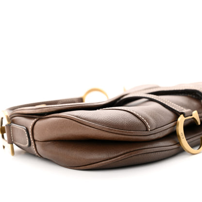Christian Dior Calfskin Double Saddle Bag Brown 9 of 13