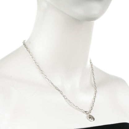 Cartier 18K White Gold Spartacus Chain Pasha Pendant Necklace 2 of 4