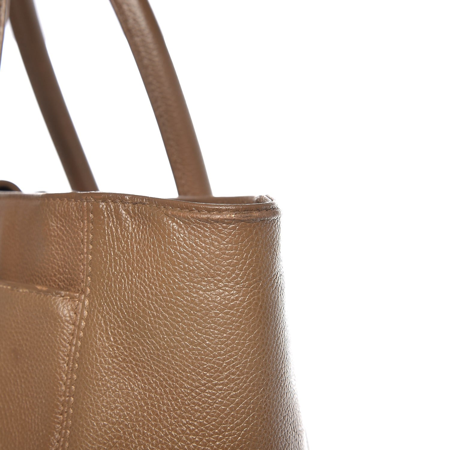 Chanel Calfskin Tall Cerf Tote Brown 6 of 21